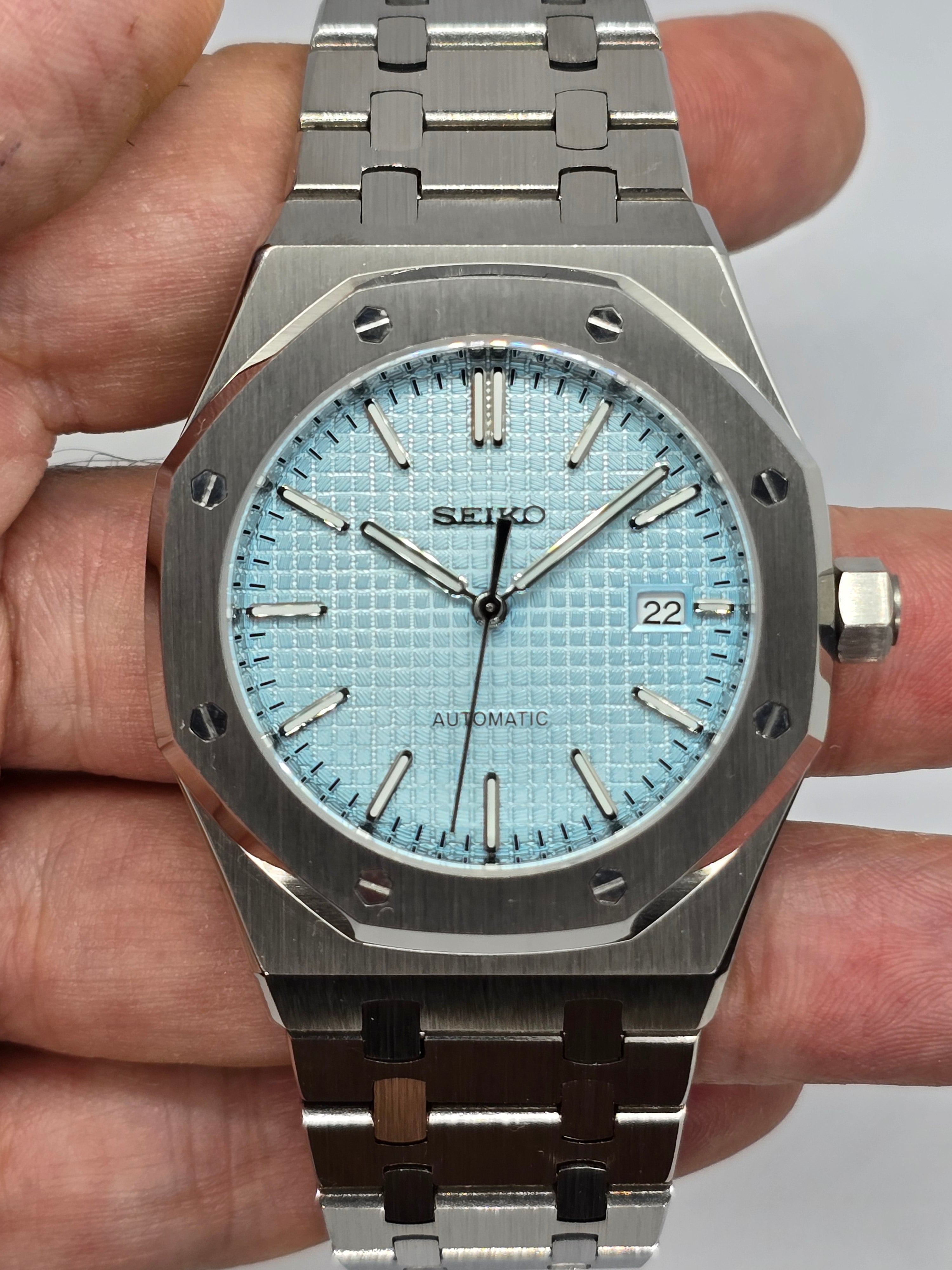 Seiko Mod Royal Oak Seikoak Tiffany Nh35 automatico 42mm – Dwatchmod