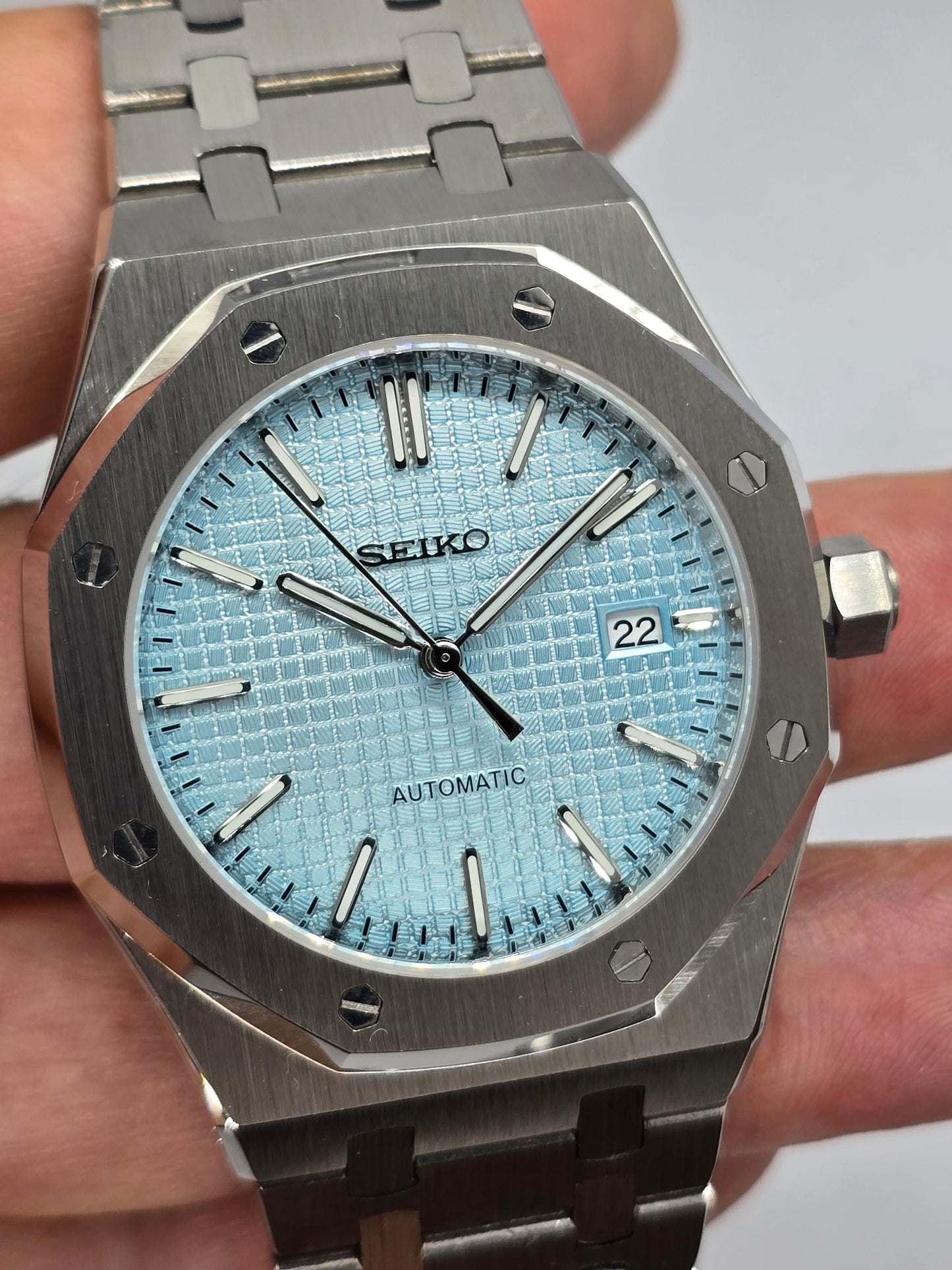 Seiko Mod Royal Oak Seikoak Tiffany Nh35 automatico 42mm