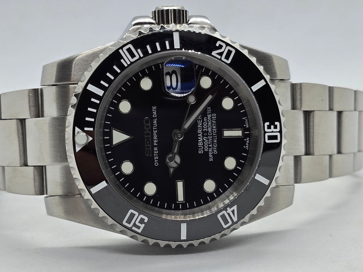 Orologio Mod Submariner Nero Nh35 automatico vetro zaffiro