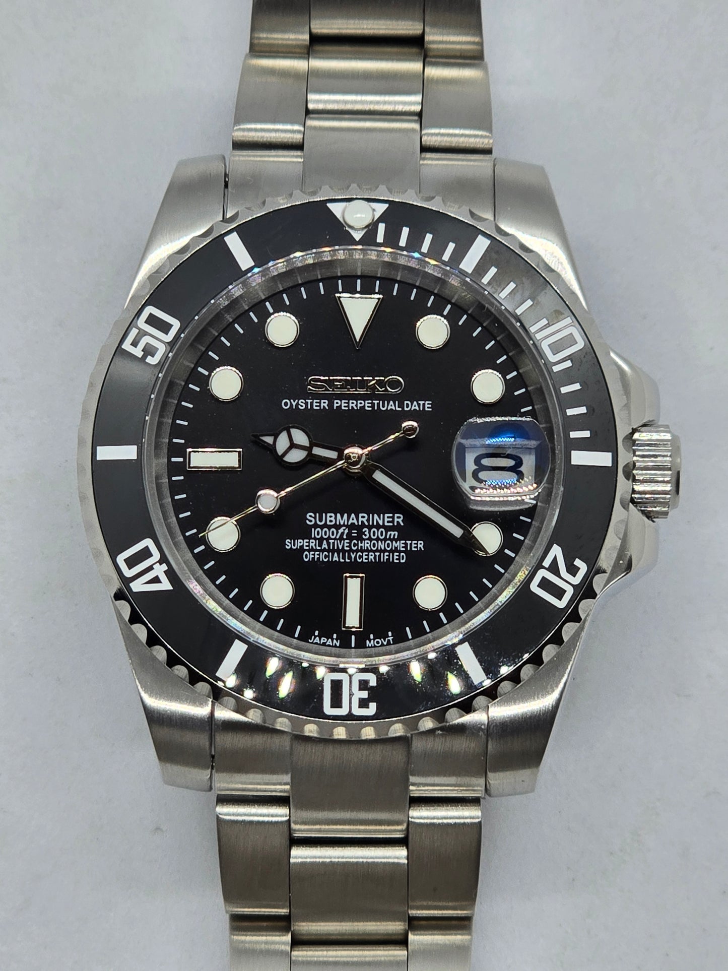 Orologio Mod Submariner Nero Nh35 automatico vetro zaffiro