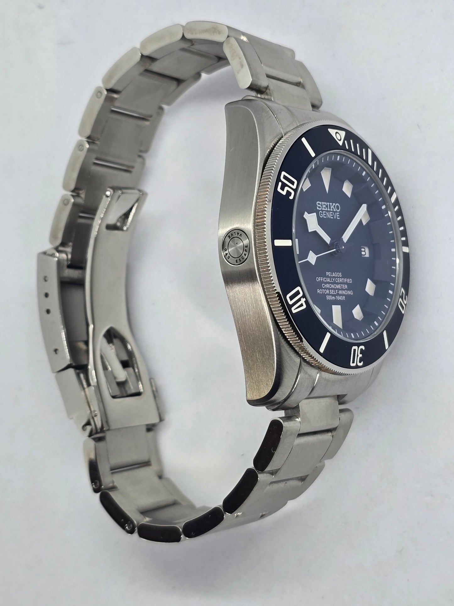 Seiko Mod Pelagos blu Nh35 automatico 42mm vetro zaffiro - Orologio personalizzato