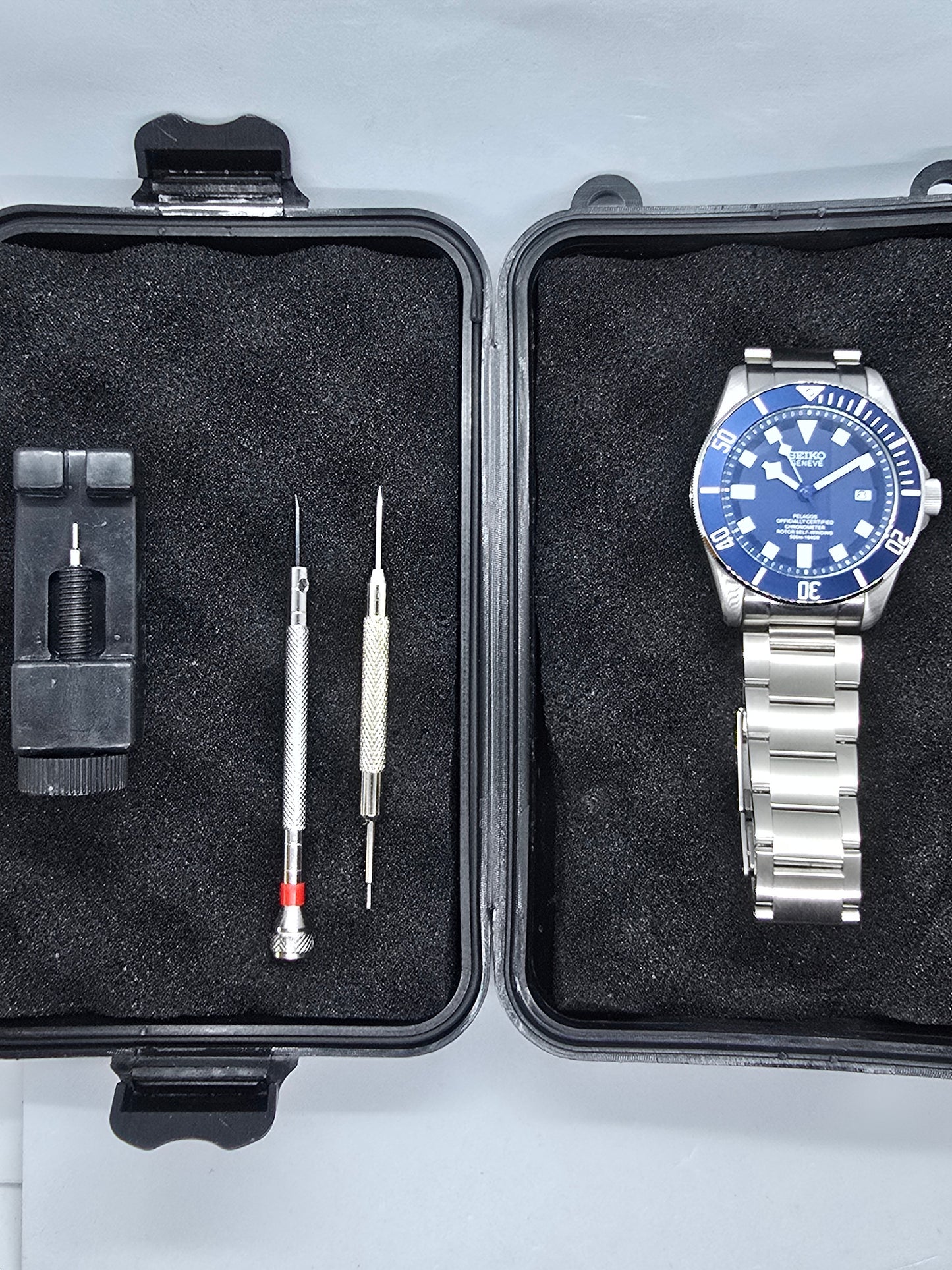 Seiko Mod Pelagos blu Nh35 automatico 42mm vetro zaffiro - Orologio personalizzato