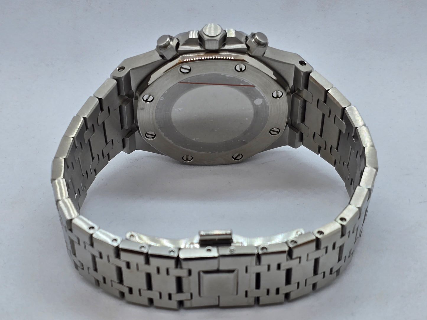 Seiko Mod Seikoak Royal Oak cronografo Panda Vk63 quarzo 42 mm vetro zaffiro