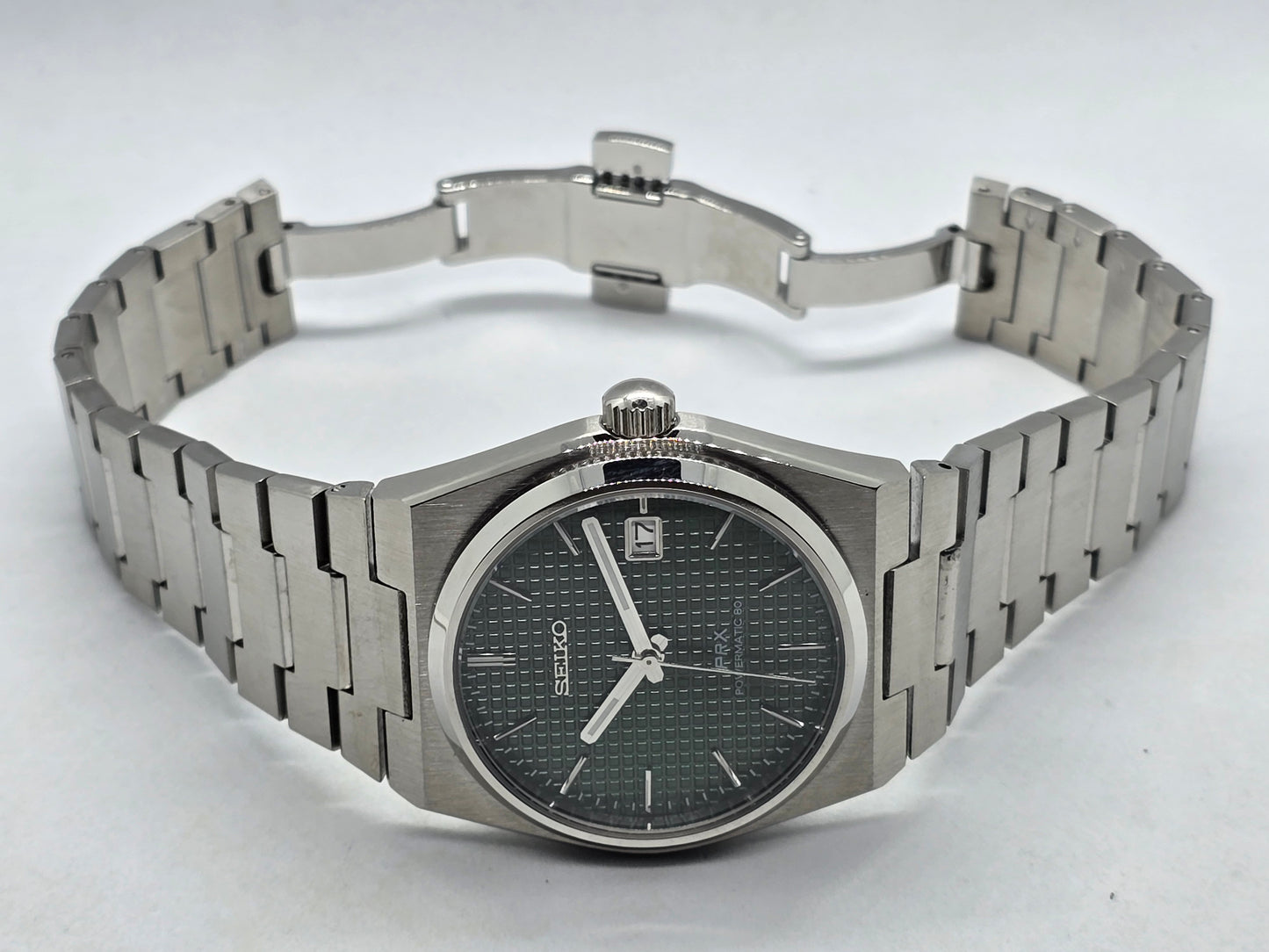 Seiko Mod Prx verde Nh35 automatico 40 mm vetro zaffiro