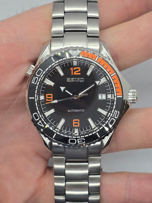 Seiko Mod Seamaster Planet Ocean Nh35 automatico vetro zaffiro