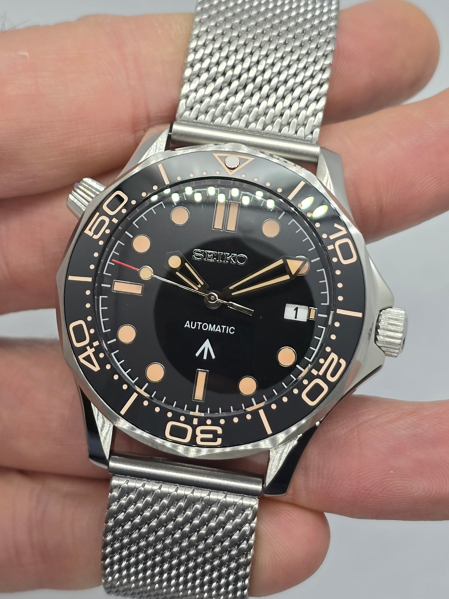 Orologio Mod Seamaster 007 Nh35 automatico 42 mm vetro zaffiro