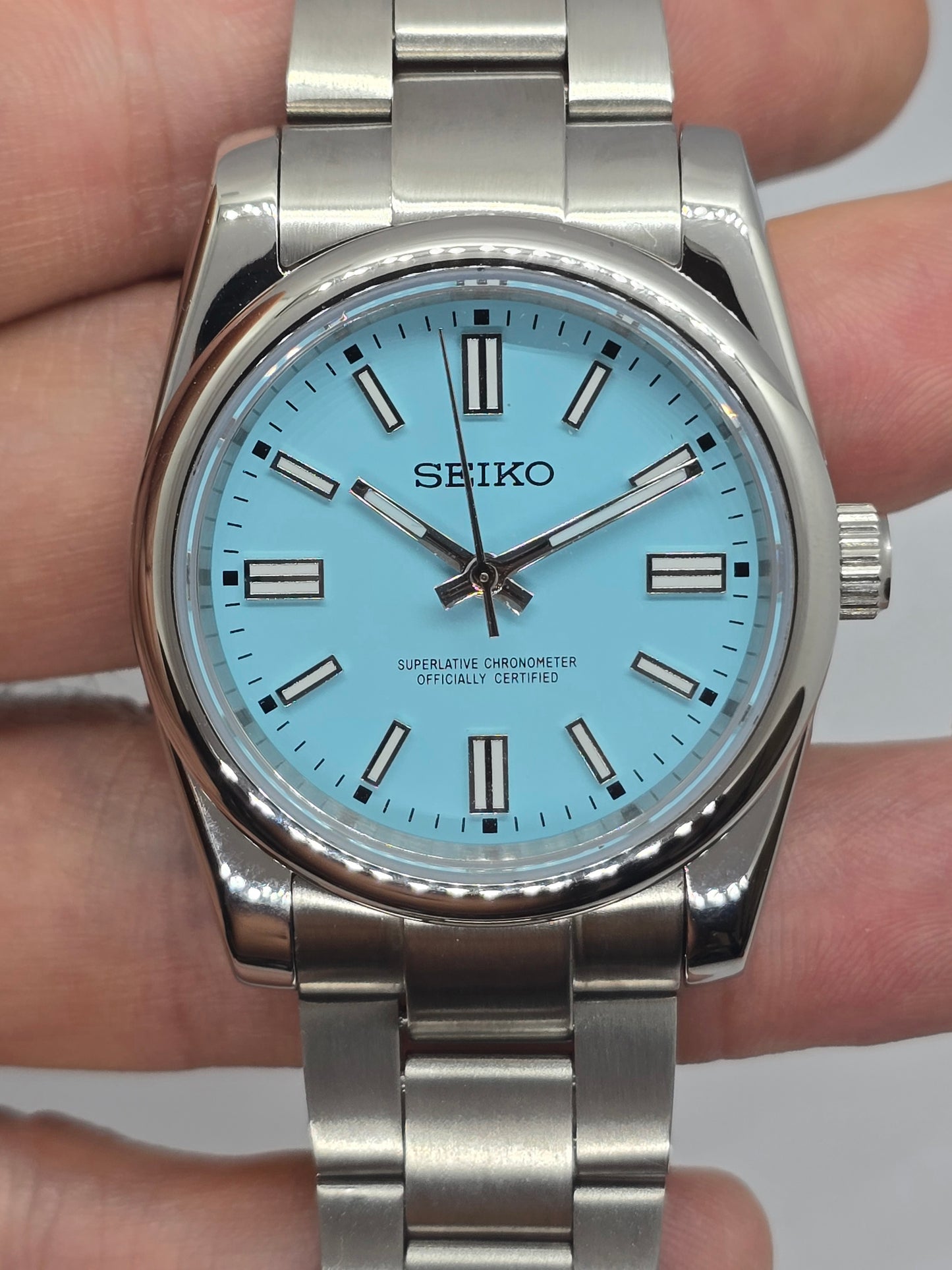 Seiko Mod Tiffany Nh35 Automatik Oyster Saphirglas Custom