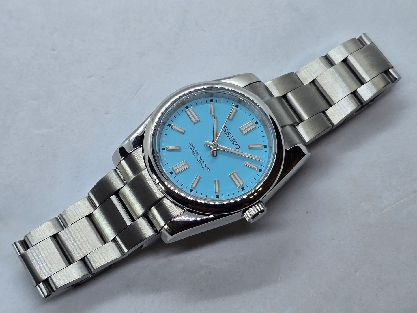 Seiko Mod Tiffany Nh35 Automatik Oyster Saphirglas Custom