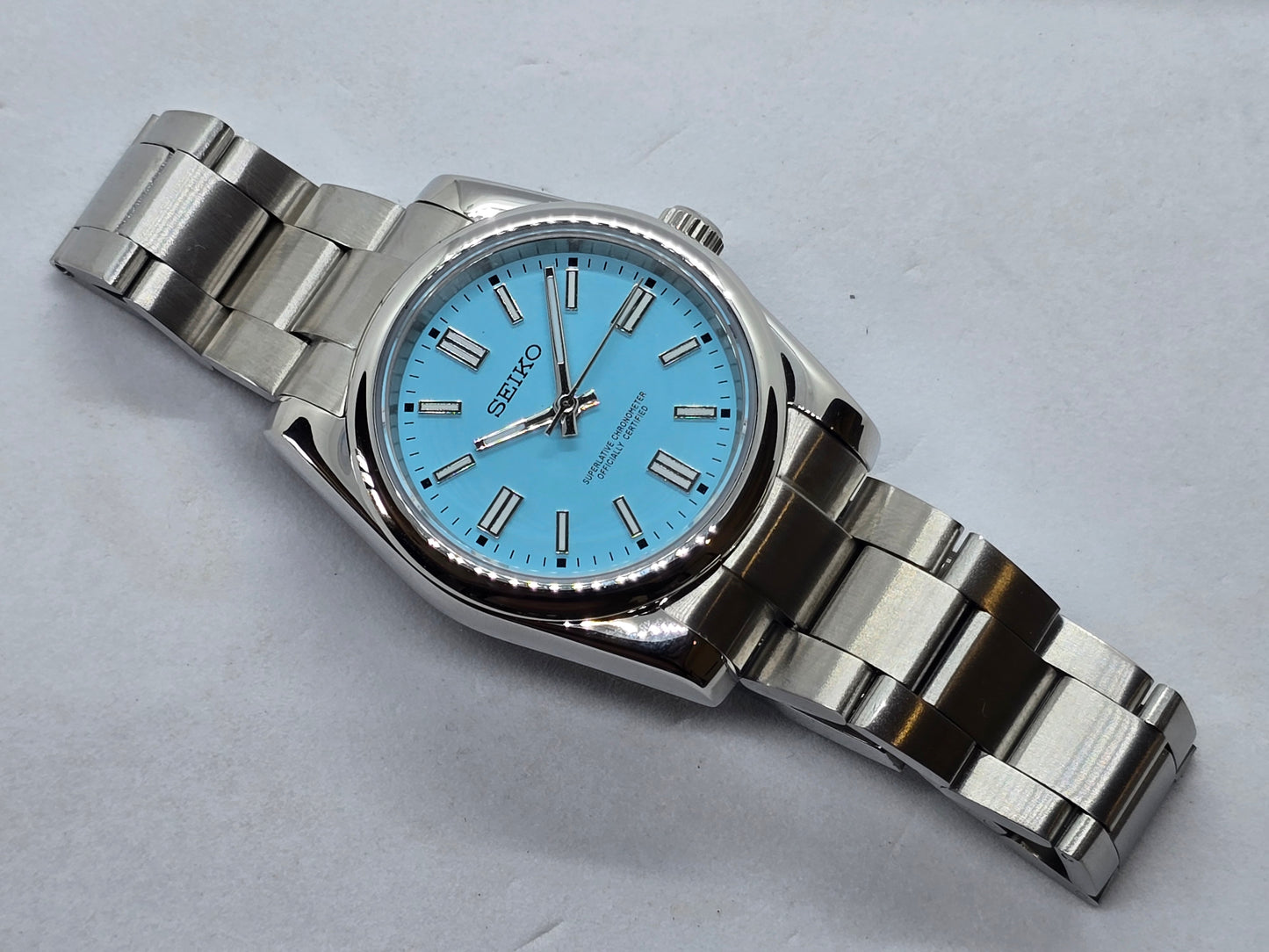 Seiko Mod Tiffany Nh35 Automatik Oyster Saphirglas Custom