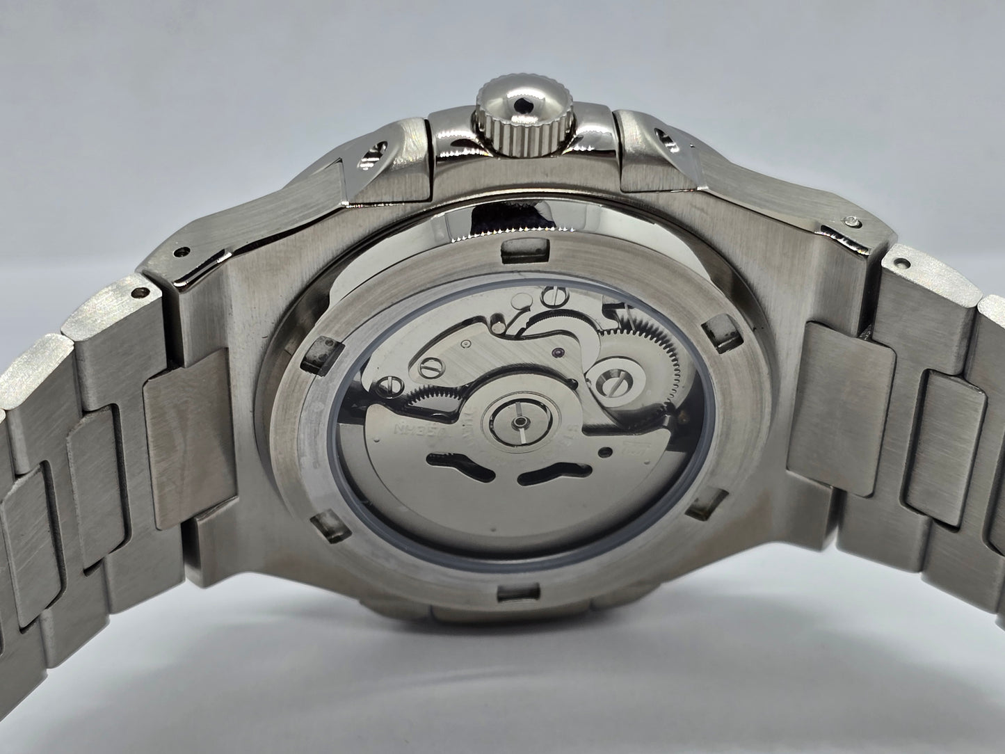 Seiko Mod Nautilus Tiffany Nh35 automatico 40mm vetro zaffiro