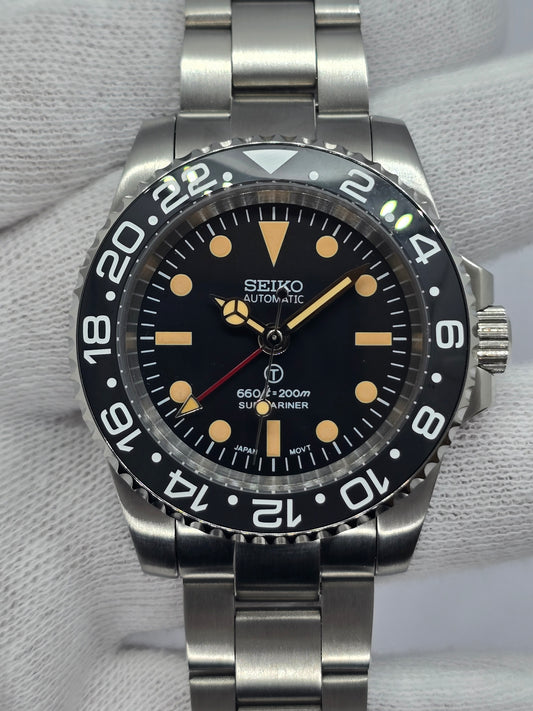 Seiko Mod Gmt Sub Nh34 automatico Oyster