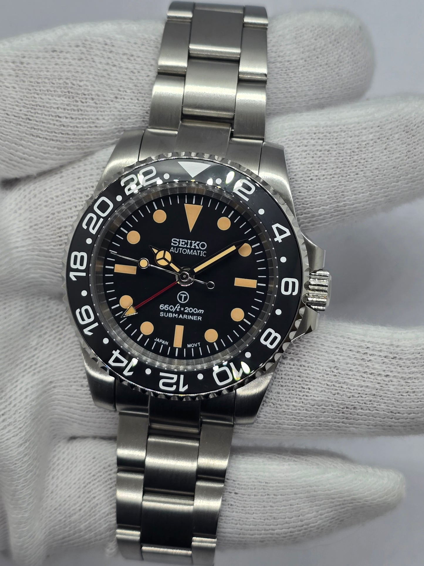 Seiko Mod Gmt Sub Nh34 automatico Oyster