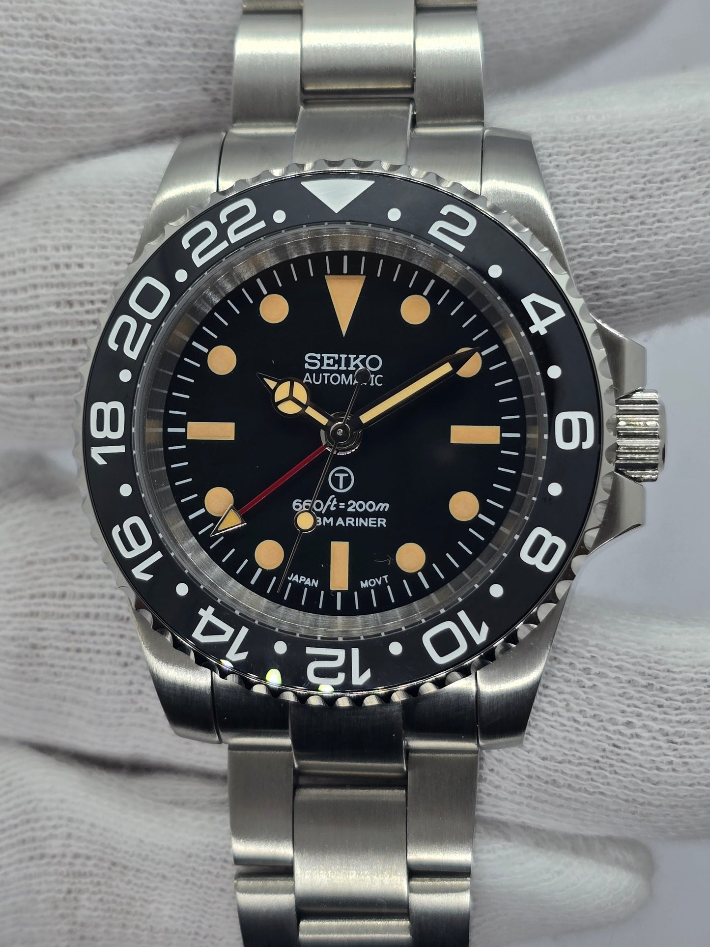 Seiko Mod Gmt Sub Nh34 automatico Oyster