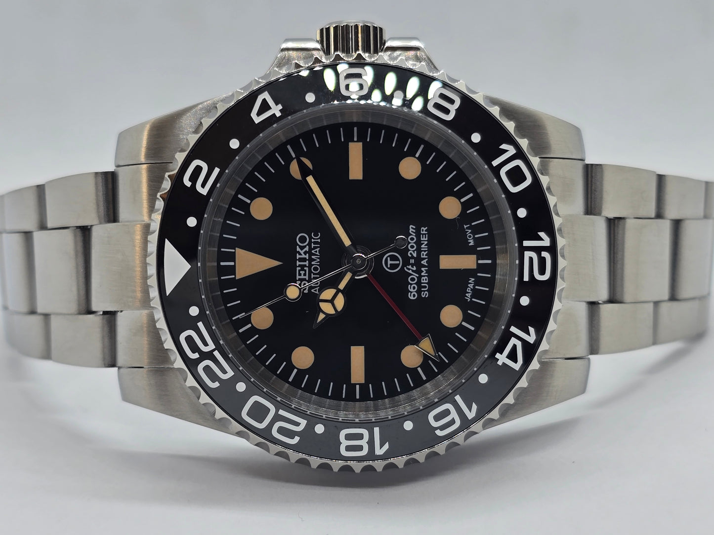 Seiko Mod Gmt Sub Nh34 automatico Oyster