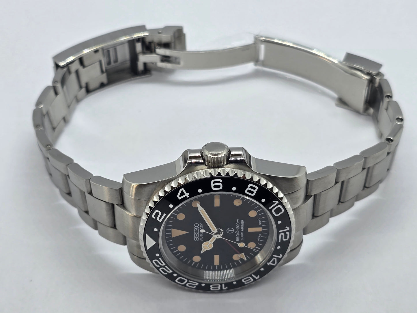 Seiko Mod Gmt Sub Nh34 automatico Oyster