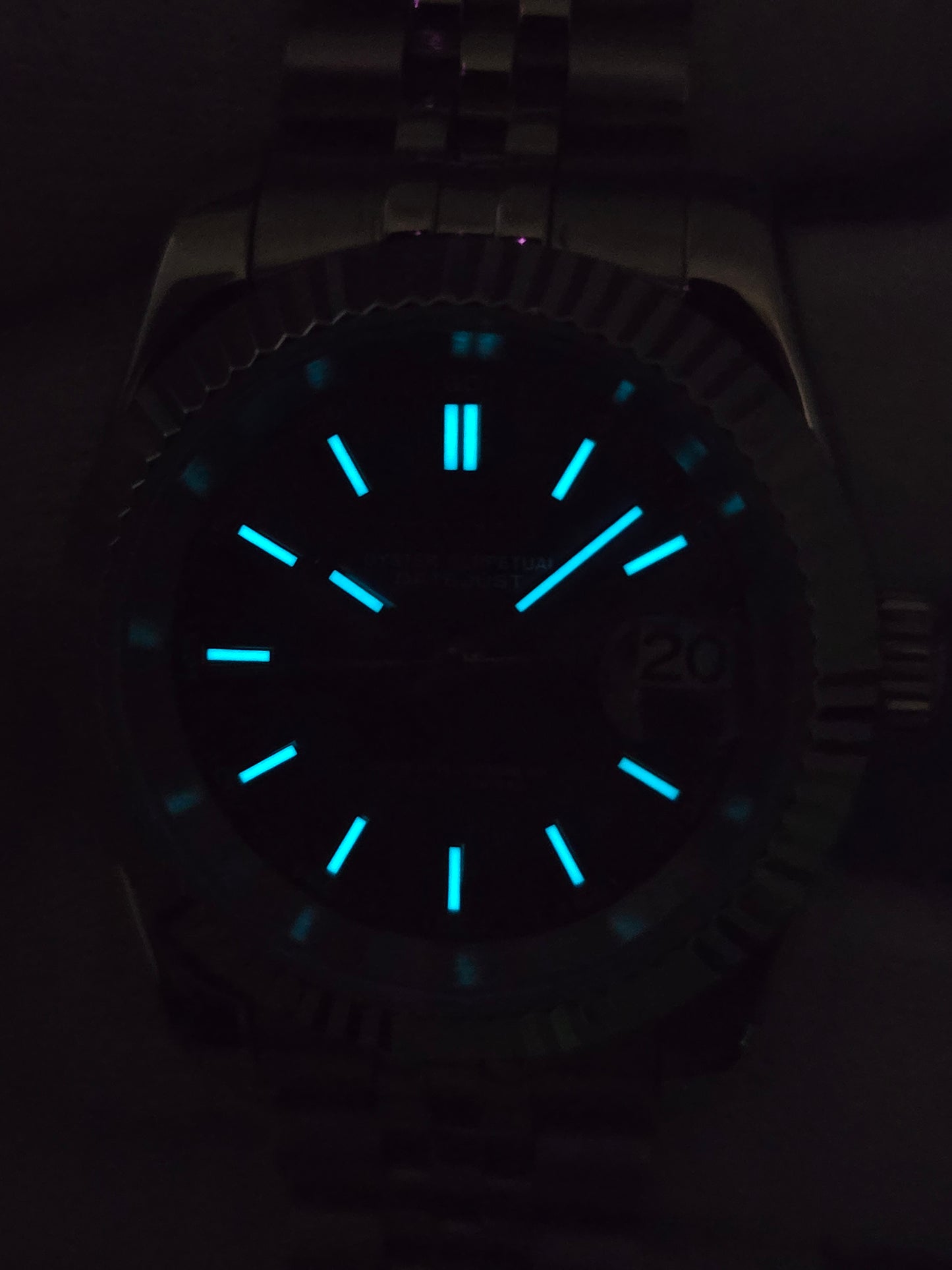 Seiko Mod Datejust blu Nh35 automatico 39mm