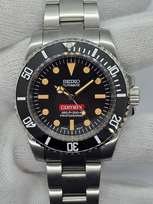 Seiko Mod Comex Submariner Nh35 automatico vetro zaffiro