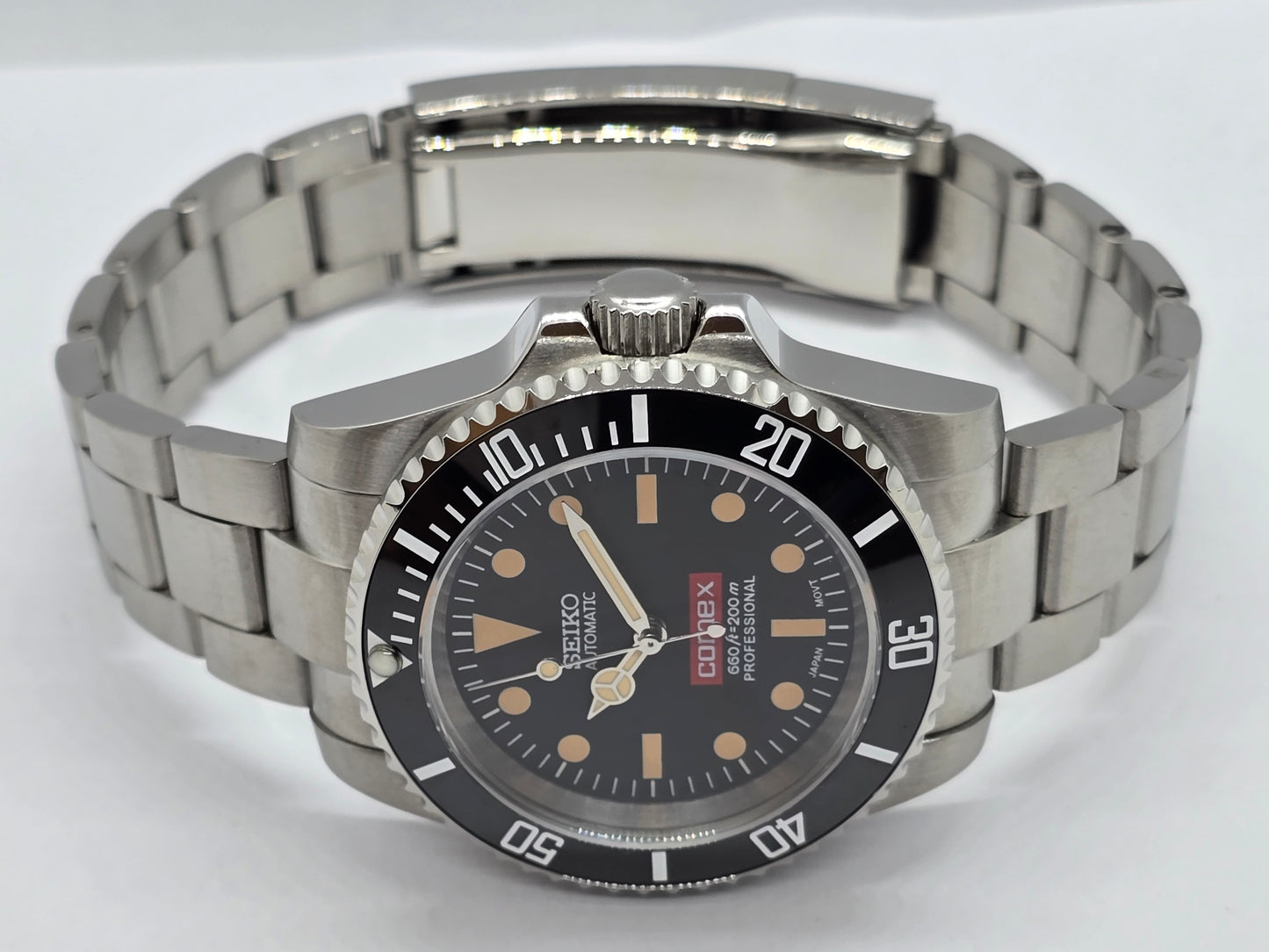 Seiko Mod Comex Submariner Nh35 automatico vetro zaffiro