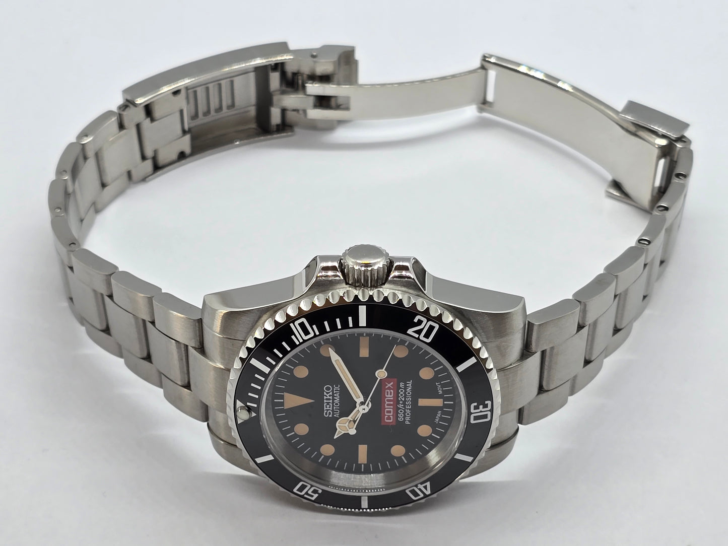 Seiko Mod Comex Submariner Nh35 automatico vetro zaffiro