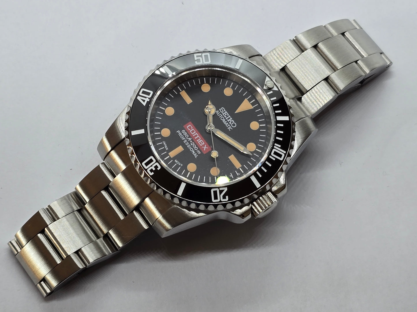 Seiko Mod Comex Submariner Nh35 automatico vetro zaffiro