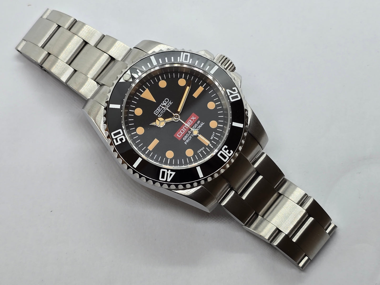 Seiko Mod Comex Submariner Nh35 automatico vetro zaffiro