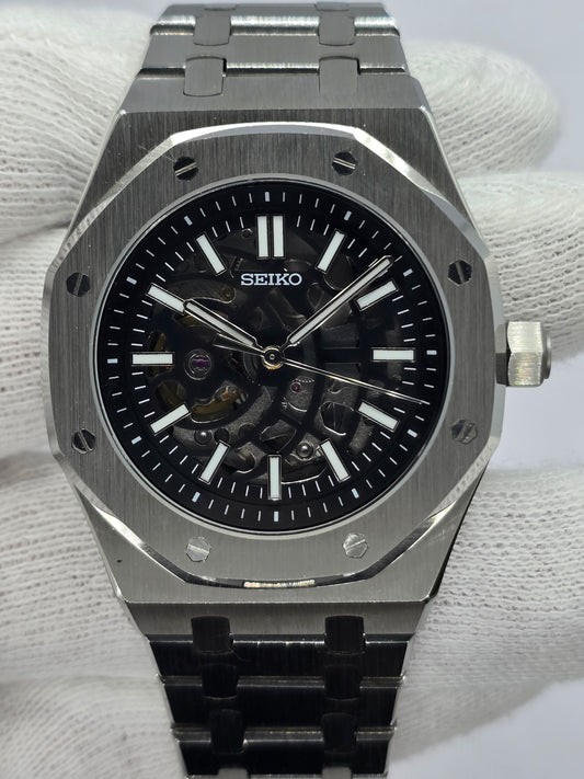 Seiko Mod Skeleton Royal Oak Seikoak Nh70 automatico 42mm