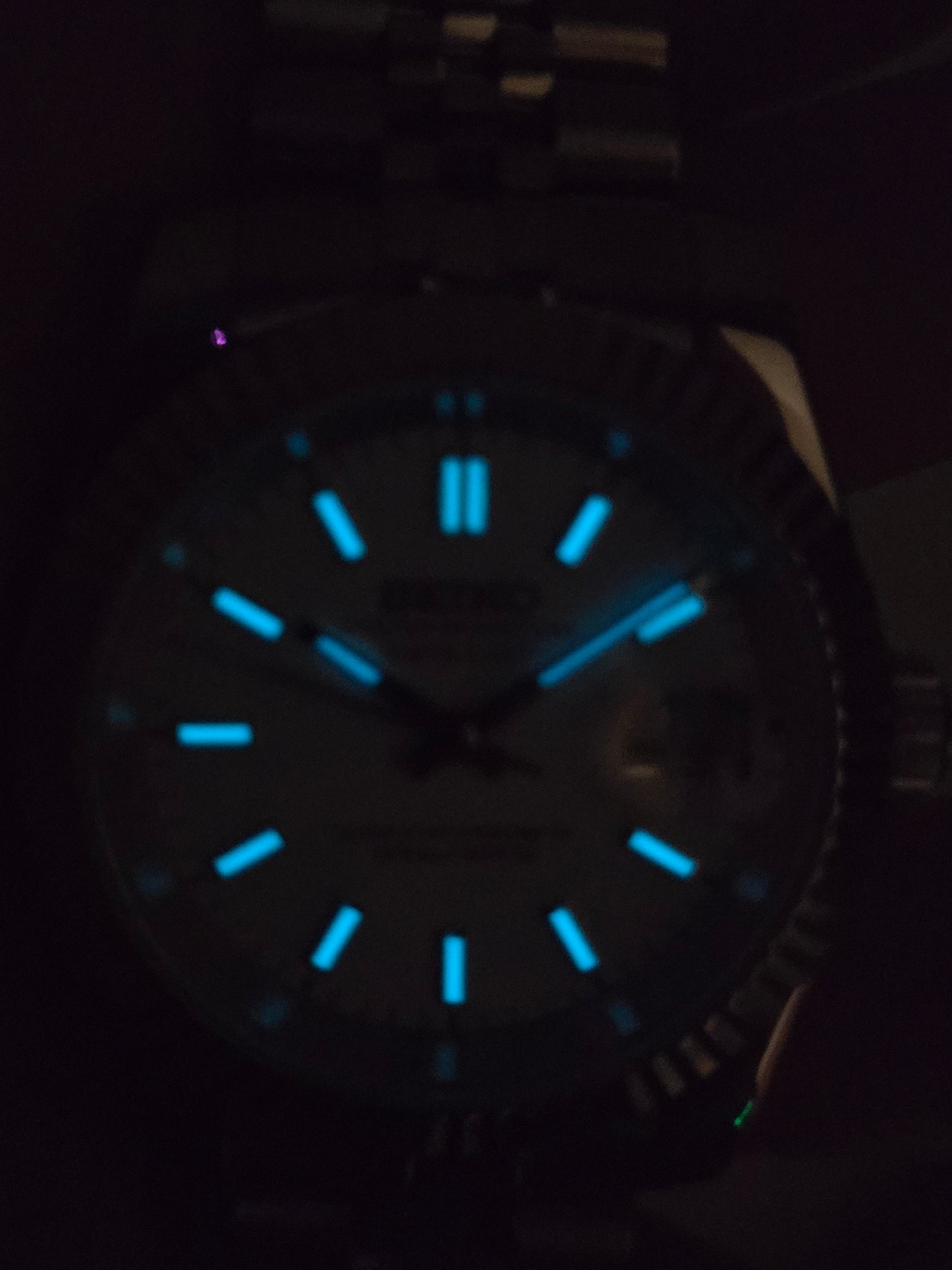 Seiko Mod Datejust bianco Nh35 automatico 39mm vetro zaffiro