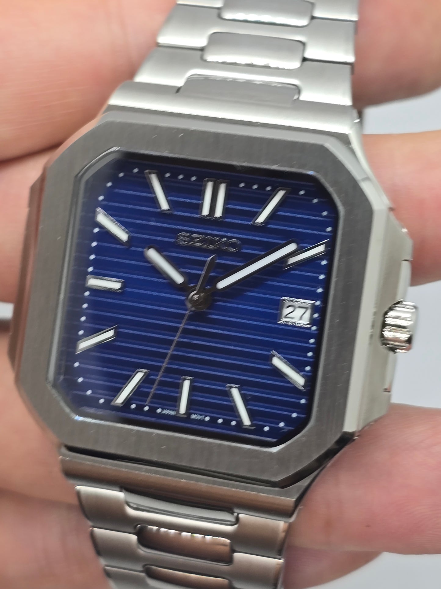 Seiko Mod Cubitus blu Nh35 automatico